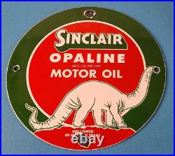 Vintage Sinclair Opaline Sign Gas Motor Oil Porcelain Advertisement Sign Vintage Sinclair Opaline Sign Gas Motor Oil Porcelain Advertisement Sign