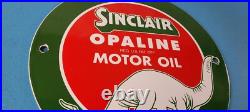 Vintage Sinclair Opaline Sign Gas Motor Oil Porcelain Advertisement Sign Vintage Sinclair Opaline Sign Gas Motor Oil Porcelain Advertisement Sign