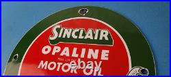 Vintage Sinclair Opaline Sign Gas Motor Oil Porcelain Advertisement Sign Vintage Sinclair Opaline Sign Gas Motor Oil Porcelain Advertisement Sign