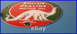 Vintage Sinclair Opaline Sign Gas Motor Oil Porcelain Advertisement Sign Vintage Sinclair Opaline Sign Gas Motor Oil Porcelain Advertisement Sign
