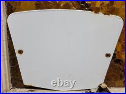 Vintage Sinclair Porcelain Sign Gasoline Motor Oil Sales Service Garage Mechanic