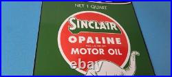 Vintage Sinclair Porcelain Sign Motor Oil Can Porcelain Advertisement Sign Vintage Sinclair Porcelain Sign Motor Oil Can Porcelain Advertisement Sign