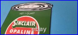 Vintage Sinclair Porcelain Sign Motor Oil Can Porcelain Advertisement Sign Vintage Sinclair Porcelain Sign Motor Oil Can Porcelain Advertisement Sign