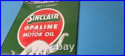 Vintage Sinclair Porcelain Sign Motor Oil Can Porcelain Advertisement Sign Vintage Sinclair Porcelain Sign Motor Oil Can Porcelain Advertisement Sign