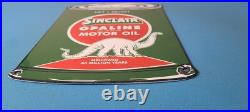 Vintage Sinclair Porcelain Sign Motor Oil Can Porcelain Advertisement Sign Vintage Sinclair Porcelain Sign Motor Oil Can Porcelain Advertisement Sign