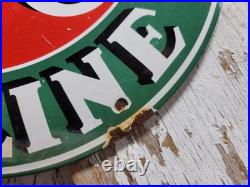 Vintage Sinclair Porcelain Sign Old Motor Oil Curved Gas Pump Plate Garage 12 Vintage Sinclair Porcelain Sign Old Motor Oil Curved Gas Pump Plate Garage 12