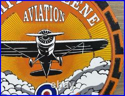 Vintage Smith-o-lene Porcelain Sign Gas Station Pump Plate Motor Oil Service