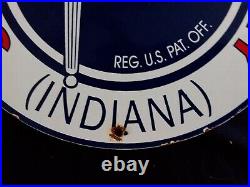 Vintage Standard Oil (indiana) Gasoline / Motor Oil Porcelain Gas Pump Sign