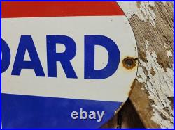 Vintage Standard Porcelain Sign Torch Motor Oil Gas Station Service Amoco 12 Vintage Standard Porcelain Sign Torch Motor Oil Gas Station Service Amoco 12