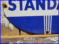 Vintage Standard Porcelain Sign Torch Motor Oil Gas Station Service Amoco 12 Vintage Standard Porcelain Sign Torch Motor Oil Gas Station Service Amoco 12