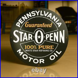 Vintage Star O Penn Motor Oil Heavy Metal Sign XL- 19.7 (50 cm) Vintage Star O Penn Motor Oil Heavy Metal Sign XL- 19.7 (50 cm)