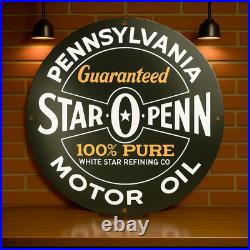 Vintage Star O Penn Motor Oil Heavy Metal Sign XL- 19.7 (50 cm) Vintage Star O Penn Motor Oil Heavy Metal Sign XL- 19.7 (50 cm)
