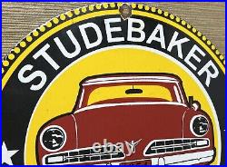 Vintage Studebaker Porcelain Service Sign Gas Station Pump Motor Oil Dealership