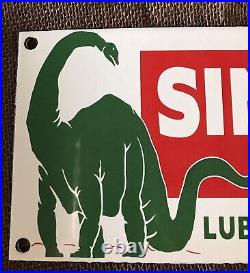 Vintage Style Sinclair Motor Oil Dino The Dinosaur 12 X 5 Inch Porcelain Sign