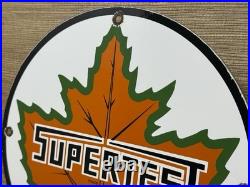 Vintage Supertest Gasoline Porcelain Sign Gas Station Pump Plate Motor Oil