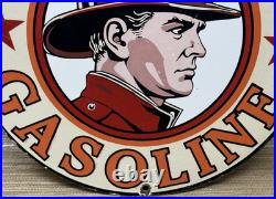 Vintage Texaco Fire Chief Gasoline Porcelain Sign Motor Oil Gas Station Pump