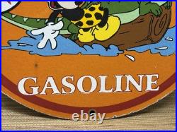 Vintage Texaco Fire Chief Gasoline Porcelain Sign Motor Oil Gas Station Pump