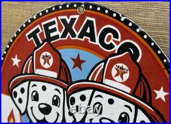 Vintage Texaco Fire Chief Gasoline Porcelain Sign Motor Oil Gas Station Pump