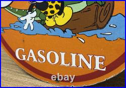 Vintage Texaco Fire Chief Gasoline Porcelain Sign Motor Oil Gas Station Pump