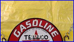 Vintage Texaco Gasoline Motor Oil Gas&oil Pinup Girl Porcelain Enamel Sign