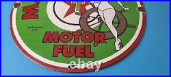 Vintage Texaco Gasoline Sign Betty Boop Gas Motor Oil Pump Porcelain Sign