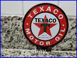 Vintage Texaco Lubester Sign Motor Oil Gas Station Service Pump Topper Texas Co