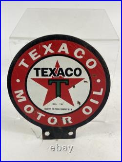 Vintage Texaco Lubester Sign Motor Oil Gas Station Service Pump Topper Texas USA