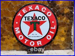 Vintage Texaco Lubester Sign Motor Oil Gas Station Service Pump Topper Texas USA