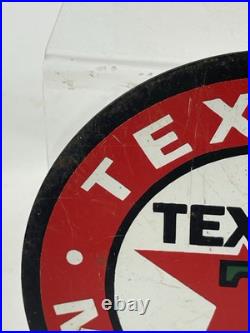 Vintage Texaco Lubester Sign Motor Oil Gas Station Service Pump Topper Texas USA