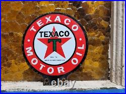 Vintage Texaco Lubester Sign Motor Oil Gas Station Service Pump Topper Texas USA