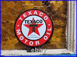 Vintage Texaco Lubester Sign Motor Oil Gas Station Service Pump Topper Texas USA