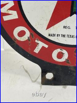 Vintage Texaco Lubester Sign Motor Oil Gas Station Service Pump Topper Texas USA