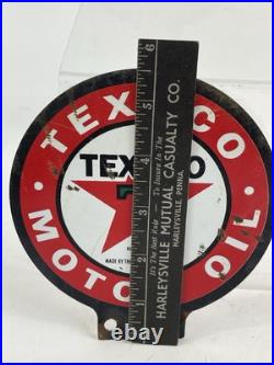 Vintage Texaco Lubester Sign Motor Oil Gas Station Service Pump Topper Texas USA