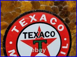 Vintage Texaco Lubester Sign Motor Oil Gas Station Service Pump Topper Texas USA