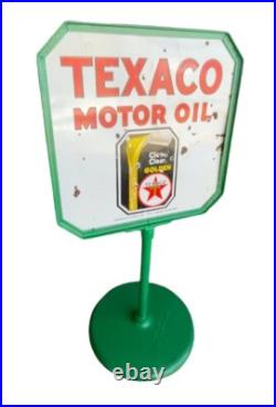 Vintage Texaco Motor Oil Lollipop sign Vintage Texaco Motor Oil Lollipop sign