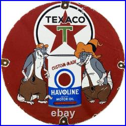 Vintage Texaco Motor Oil Porcelain Sign Texas Gasoline Gas Station Pump Plate Vintage Texaco Motor Oil Porcelain Sign Texas Gasoline Gas Station Pump Plate