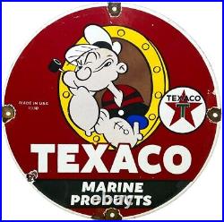 Vintage Texaco Motor Oil Porcelain Sign Texas Gasoline Gas Station Pump Plate