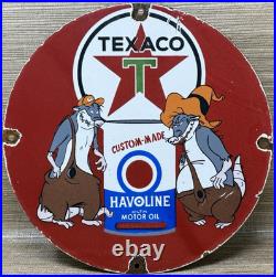 Vintage Texaco Motor Oil Porcelain Sign Texas Gasoline Gas Station Pump Plate Vintage Texaco Motor Oil Porcelain Sign Texas Gasoline Gas Station Pump Plate