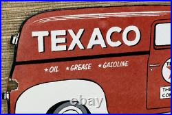 Vintage Texaco Motor Oil Porcelain Sign Texas Gasoline Gas Station Pump Plate Vintage Texaco Motor Oil Porcelain Sign Texas Gasoline Gas Station Pump Plate