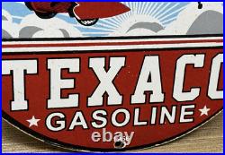 Vintage Texaco Motor Oil Porcelain Sign Texas Gasoline Gas Station Pump Plate Vintage Texaco Motor Oil Porcelain Sign Texas Gasoline Gas Station Pump Plate