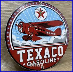 Vintage Texaco Motor Oil Porcelain Sign Texas Gasoline Gas Station Pump Plate Vintage Texaco Motor Oil Porcelain Sign Texas Gasoline Gas Station Pump Plate