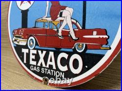 Vintage Texaco Motor Oil Porcelain Sign Texas Gasoline Gas Station Pump Plate Vintage Texaco Motor Oil Porcelain Sign Texas Gasoline Gas Station Pump Plate