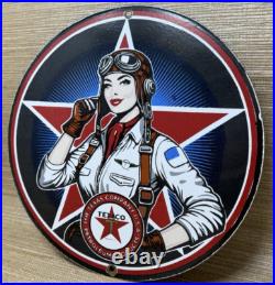 Vintage Texaco Motor Oil Porcelain Sign Texas Gasoline Gas Station Pump Plate Vintage Texaco Motor Oil Porcelain Sign Texas Gasoline Gas Station Pump Plate