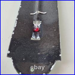 Vintage Texaco Motor Oil Sign Gas Pump Ad Sign on Porcelain Thermometer