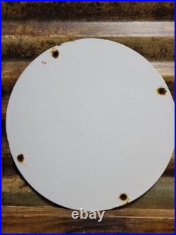 Vintage Texaco Porcelain Sign Old Motor Oil Station Service 12 Gas Pump Plate