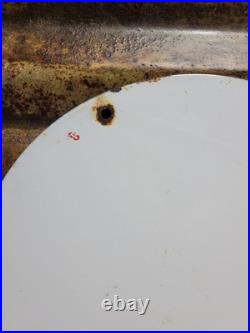 Vintage Texaco Porcelain Sign Old Motor Oil Station Service 12 Gas Pump Plate