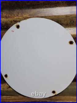 Vintage Texaco Porcelain Sign Old Motor Oil Station Service 12 Gas Pump Plate