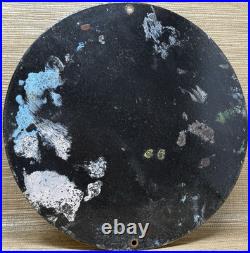 Vintage Tioga Chief Gasoline Porcelain Sign Motor Oil Gas Station Pump Musgo