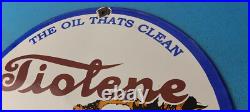 Vintage Tiolene Motor Oil Porcelain Sign Rat Fink Sign Gas Pump Plate Sign Vintage Tiolene Motor Oil Porcelain Sign Rat Fink Sign Gas Pump Plate Sign