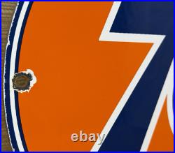 Vintage Union 76 Gasoline Porcelain Sign Gas Station Pump Plate Motor Oil Auto Vintage Union 76 Gasoline Porcelain Sign Gas Station Pump Plate Motor Oil Auto